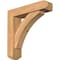 Ekena Millwork Thorton Craftsman Smooth Bracket w/ Offset Brace, Western Red Cedar, 5 1/2"W x 22"D x 22"H BKT0604X22X22THR04SWR - alternate 1